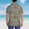 thumbnail image 6 of Daiia Dachshund Dog Bird Hawaiian Shirt for Men Gentle Cotton Regular Short Sleeve Casual-Small, 6 of 9