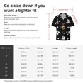 thumbnail image 3 of PAYOHTO French Bulldog Pattern Paw Bone Mens Hawaiian Casual Short-sleeved Shirt Tropical Summer Beach Button Down Shirts, 3 of 7