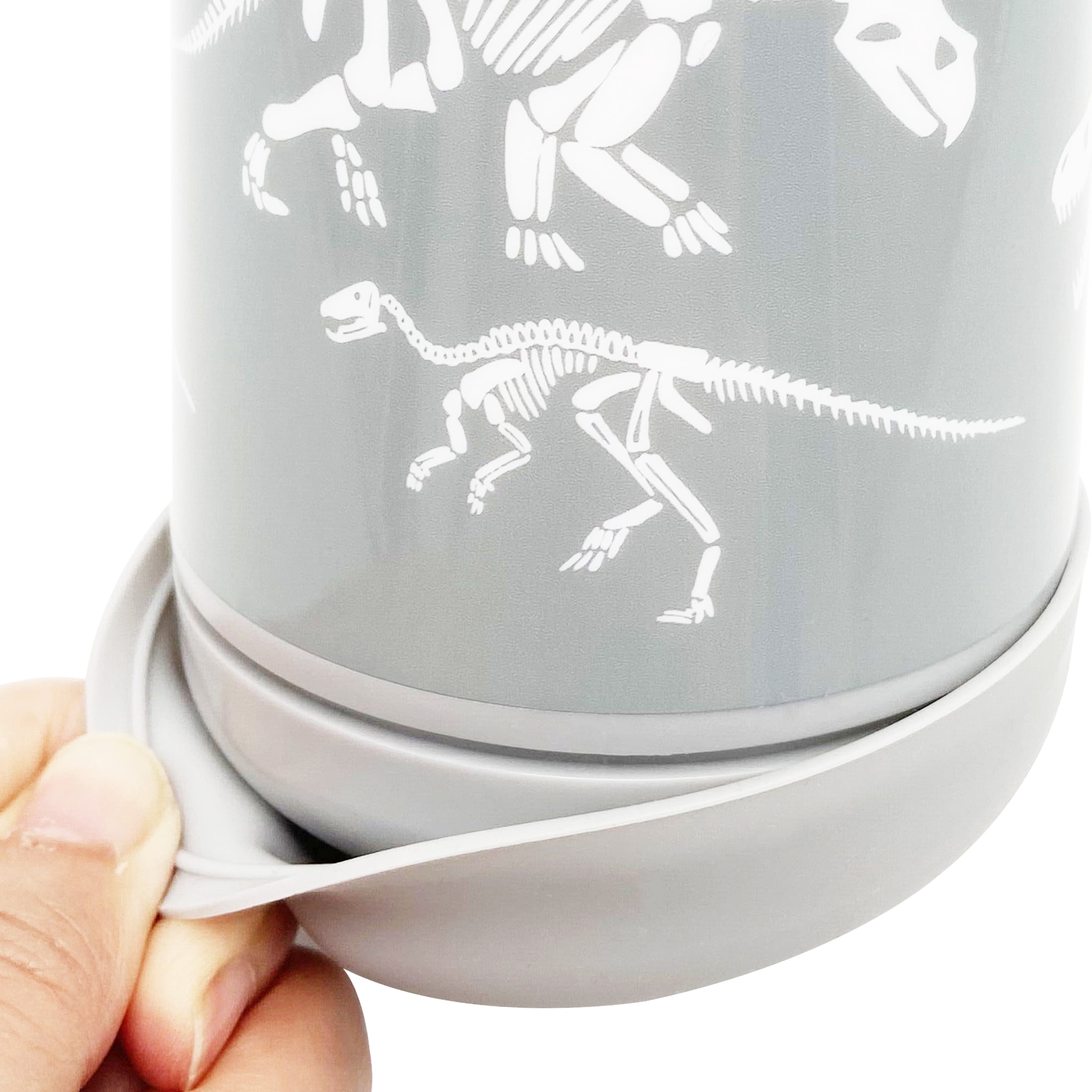 Your Zone Kids Plastic Dinosaur Toothbrush Holder with Non-Slip Bottom
