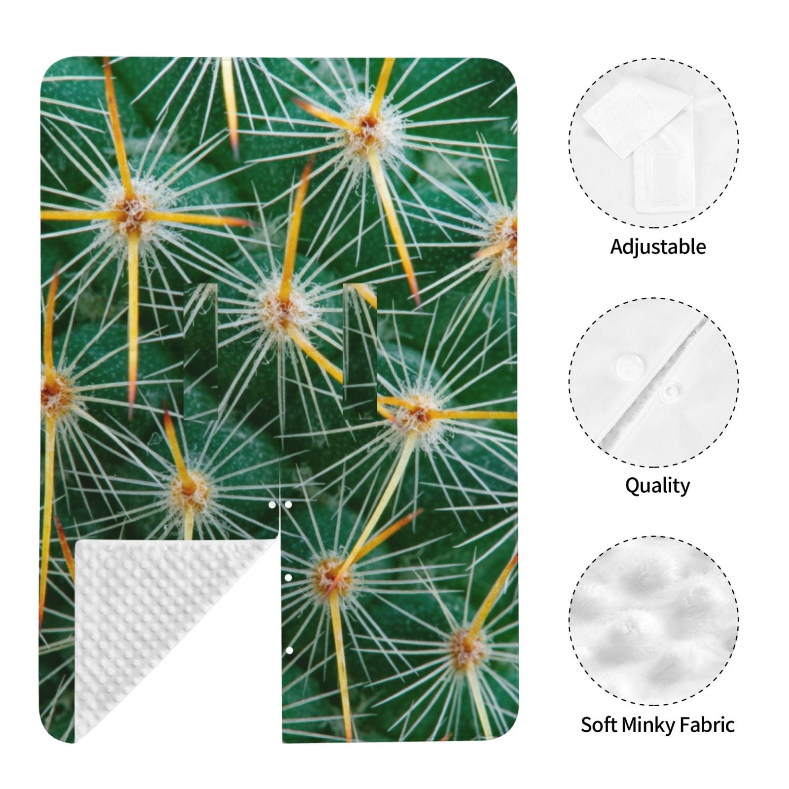 Naloa Thorns Of Macro Cactus Baby Car Seat Cover, Breathable Baby Carrier Cover, Multiuse Baby Carrier Cover & Nursing Breastfeeding Cover
