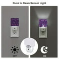 thumbnail image 3 of Fotbe Bright Purple Butterflies Pattern Plug-in LED Backlit Night Light with Motion Sensor & Dusk to Dawn Sensor Energy Efficient Night Light, Bedroom Night Light-UK, 3 of 7