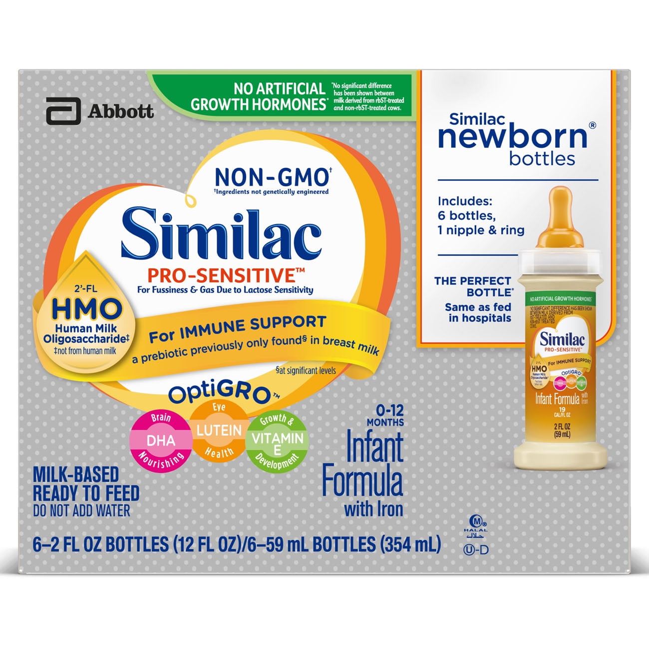 similac pro sensitive newborn bottles