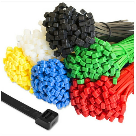 Yulucky Cable Ties Nylon Zip Ties Secure Cable Ties Durable Extra Long Multi Color for Electronics Strong Binding Organizational Tool Heavy Duty