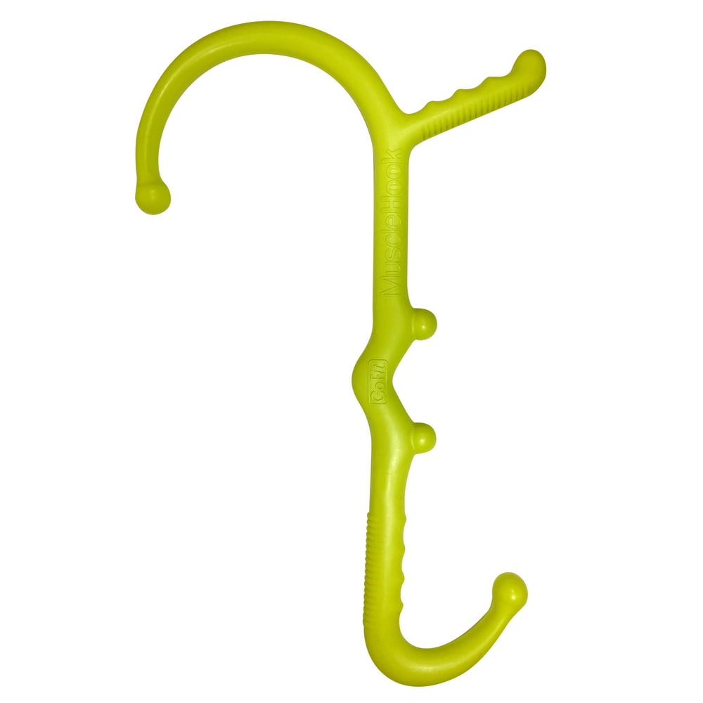 GoFit Exercise Massage Hook for Back Pain and Muscle Soreness Relief