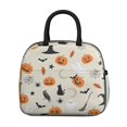thumbnail image 2 of Womens Beige Halloween Pumpkins Ghosts and Bats Lunch Box for Work,Insulated Lunch Bag for Women,Loncheras Para Mujer,Leakproof Adult Lunch Bag for Work,Beach,Travel,Picnic,Camping, 2 of 7