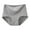 Grey, variant on Opvise Women Underwear Anti-theft Zipper Pocket High Waist Seamless Stretch Breathable Cotton Middle-aged Mom Grandma Brief Panties Underpants Black