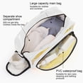 thumbnail image 4 of Uklsqma Sac de Toilette Grande Capacité Séparation Humide et Sèche Organisateur Imperméable avec Compartiment à Chaussures Sangle Réglable Sac de Rangement pour Entraînement Physique Pique-Nique Plage Voyage, 4 of 6