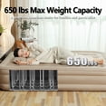 thumbnail image 4 of TripHug Queen Air Mattress with Fast Inflation Pump, 16 Inch Height, 650 lbs, Leak-Free & Odorless for Camping Home Guests, 4 of 6