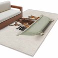 Area Rug Bears Deer Rabbit Rectangle Area Rugs Washable Rug for Living ...