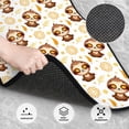 thumbnail image 3 of Yiaed Sloth Yoga Print Carpet Floor Mats for Cars, Auto Accessories Front & Rear Car Floor Mats Car Floor Foot Mat Sets of 4 Pieces, 3 of 7