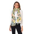thumbnail image 2 of FORMRS Womens Scarf Winter Soft Long Big Warm Shawls Wrap Tassel Scarves, Citrus Fruits, 2 of 9