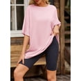 thumbnail image 4 of Womens Oversized T Shirts Loose Fit Crewneck Short Sleeve Tee Summer Tops for Women, 4 of 5