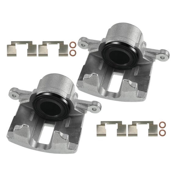 Brake Caliper Set 2 - Compatible with 2001 - 2010 Chrysler PT Cruiser 2.4L 4-Cylinder 2002 2003 2004 2005 2006 2007 2008 2009