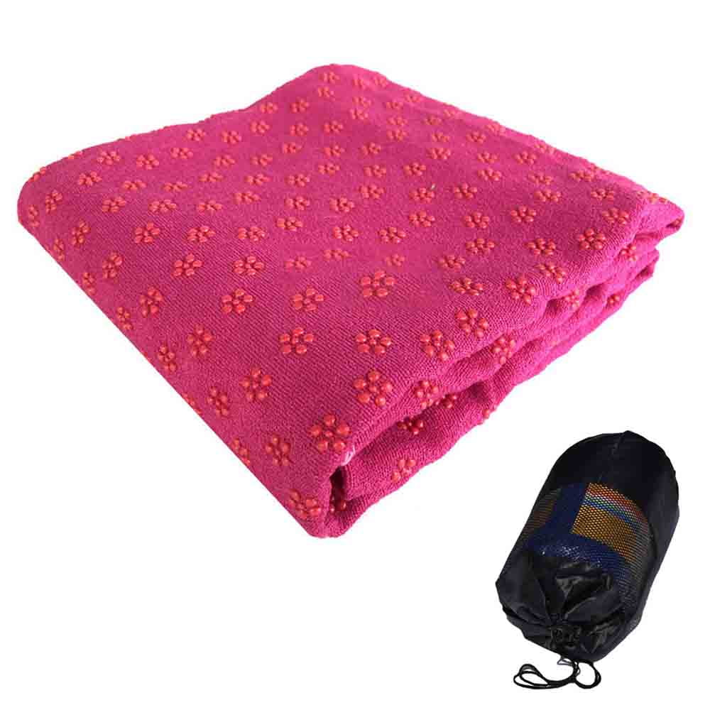 Perfect Microfiber Towel Sweat Absorbent for Yoga and Pilates Hot Yoga Towel Non-Slip Yoga Mat Towel 