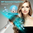 thumbnail image 6 of Teqhome Hair Dryer Brush Blow Dryer Brush in One 4-in-1 Hot Air Curling Brush Negative Ion Hair Styler Brush for All Hair Types White, 6 of 12