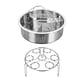 thumbnail image 1 of Cateissary 3 unids/set estante de vapor de acero inoxidable reemplazo antioxidante multifuncional reutilizable lavable huevo pescado cesta de Cocina y Comedor, 1 of 6