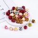 thumbnail image 5 of Decoración colgante colorida para bricolaje con cuentas de madera de 14 mm y 16 mm, borlas a cuadros, cuentas de madera redondas de mil pájaros, accesorios de impresión de cadena, 5 of 6