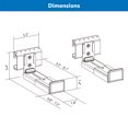 thumbnail image 3 of Mount-It! No Stud Sound Bar Wall Mount, Soundbar Speaker Wall Mount, Easy Mount, Lifetime Warranty, 3 of 10