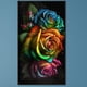 thumbnail image 1 of Cuadros Decorativos 5D bricolaje taladro redondo completo diamante pintura rosa Kit decoración del hogar arte artesanía Wdftyju embutido en tela, 1 of 9