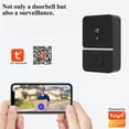 thumbnail image 4 of (noir) Sonnette De Porte Sans Fil - Sonnette Vido Hd - Sonnette Vido Wifi Avec Tlphone Audio Bidirectionnel Et Visiophone, 4 of 5