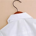thumbnail image 4 of Xudanell Boys White Button Down Shirt Kids Clothes Lapel White Shirt Children's Cotton Short Sleeved Shirt Bottom Shirt for Boys' Top Clothes, 4 of 5