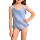 thumbnail image 3 of Odeerbi Traje de Baño de Una Sola Pieza Con Rayas de 4-8 Años Traje de Baño de Playa Seco Rápido Traje de Baño de Verano, 3 of 9