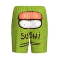 thumbnail image 2 of Haiem Fresh Sushi Men's Pajama Short with Soft Woven Cotton Elastic Waistband Sleep Short-4X-Large, 2 of 9
