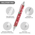 Myst Design 4 PCS Ballpoint Pen Black Ink Ball Pen, Pattern Christmas