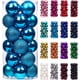 thumbnail image 1 of 24 mini bolas de Navidad, pequeñas bolas de Navidad irrompibles para árbol de Navidad (azul) solo un cubo Rojo Verde MX-0127225FYD, 1 of 5