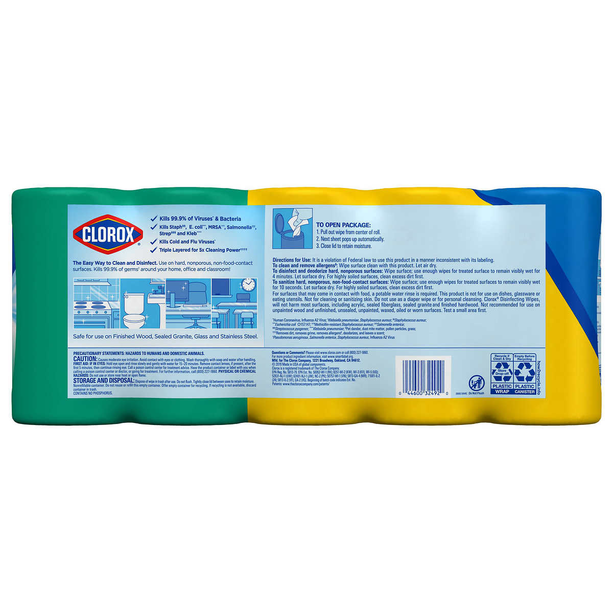 Clorox Disinfecting Wipes Value Pack, Bleach Free Cleaning Wipes, 85 Ct (5 Pack) - image 2 of 2
