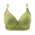 thumbnail image 3 of Wiyuqeen Bras for Women No Underwire Pink Ribbon Supportive Everyday Bras Plus Size Full Coverage Push Up Bralettes, 3 of 5