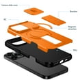 thumbnail image 2 of For iPhone 15 Plus Rugged Phone Case,With Invisible Kickstand,Compatible with Mag-Safe,With Camera Lens Cover,Shockproof Anti-Scratch Drop Protection Durable Heavy Duty Phone Case,Orange, 2 of 10