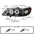 thumbnail image 3 of Spec-D Tuning LED Black Projector Headlight Compatible with 1998-2002 Honda Accord 2/4 Door, Left + Right Pair Headlamps Assembly, 3 of 5