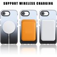 thumbnail image 2 of KOMI Clear Crystal Phone Case Compatible with iPhone 16E 6.1" - Shockproof Protective Heavy Duty Bumper Shell Anti-Yellow Anti-Scratch Cover Design for iPhone SE 4/4 2025, Red, 2 of 5