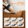 thumbnail image 5 of Dog Clippers and Paw Trimmer Kit 2 in 1 Low Noise Cordless Dog Clippers for Grooming Pet Hair Trimmers for Small and Large Dogs Cats Animals, 5 of 7