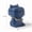 Blue - Hippo - Cement Material, variant on Hippopotamus ashtray with lid, creative and personalized, trendy ins-style, for home, living room, office, cartoon decoration