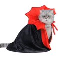 thumbnail image 3 of Capa de Halloween para gato, perro, mascota, disfraz de Halloween, vampiro, bruja, diablo, capa de cosplay, disfraz de Navidad, carnaval, mascarada, decoración de Halloween, 3 of 5