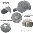 thumbnail image 3 of Gorra de béisbol unisex Gorra de hombre Gorra ajustable de mujer Gorra de hip-hop deportiva de algodón TUNC Sencillez, 3 of 5