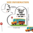 thumbnail image 2 of Bus Driver Gifts For Women Men School Bus Driver Appreciation Gifts School Bus Driver Graduation Acrylic Heart Plaque Gifts Thanks For Keeping Me Safe Back To School End Of Term School Present, 2 of 5