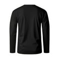 thumbnail image 5 of Dagegui Waffle Long Sleeve T-Shirts for Men Solid Crewneck Pullover Top Casual Comfy Base Layer Shirt Fall Clothes Black M, 5 of 7