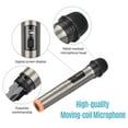 thumbnail image 2 of Micrófono Micrófono inalámbrico de mano VHF Micrófono dinámico con mini receptor portátil Enchufe de 6,35 mm Compatible con altavoz Sistema de karaoke Sistema de cine en casa Amplificador Mezclador de Tomshoo  Micrófono, 2 of 6