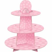 Pink Cardboard Cupcake Stand, 1.1ft x 11.75in