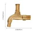 thumbnail image 2 of OULII Tap Connector Fitting Faucet Golden Plastic Antique Style 1Set, 2 of 8