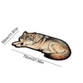 thumbnail image 2 of Kojanyu Polyester Lion Tiger Wolf Shaped Area Rug, Creative Decorative Floor Mat, Irregular Accent Rug for Bathroom Living Room Bedroom Indoor Home., 2 of 6