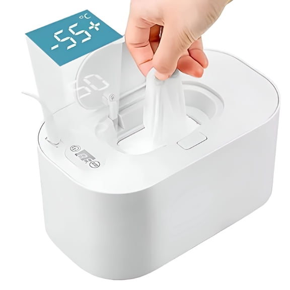 BPPEG Baby Wipe Wet Warmer Dispenser with Digital Intelligent Adjustable Temperature Safe