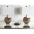 thumbnail image 3 of Safavieh Lighting collection Nautilus Shell Lt Brun Lampe de Table de 28 Pouces (Lot de 2), 3 of 5