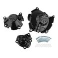 thumbnail image 1 of de cubierta del motor de motocicletas se la la adaptaciónción a 2015-2021 de repuesto, negro, premium, duradero Patrón de fibra de carbono, 1 of 7