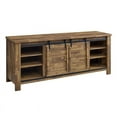 thumbnail image 4 of Modway Cheshire 71" Rustic Particleboard Sliding Door TV Stand in Walnut, 4 of 9