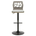 thumbnail image 2 of Tabouret de bar moderne milieu-du-siècle Folia, de LumiSource, 2 of 7