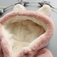 thumbnail image 3 of WOYY Winter Girls Coat Thickened Warm Soft Jacket Outerwear for Kids, Sizes 12-18M, 3 of 7